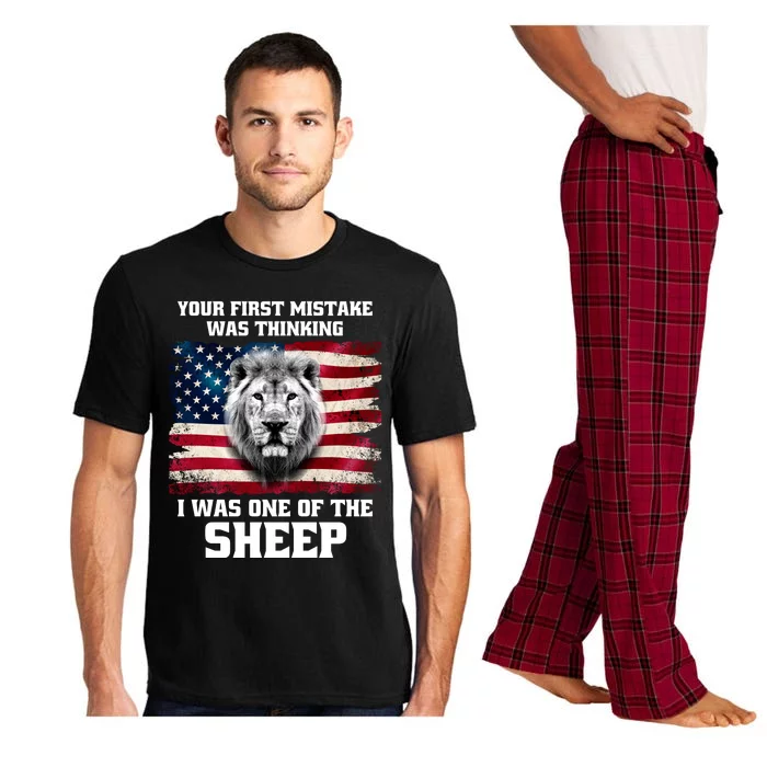 Freedom Patriot Your First Mistake Was Thinking I Was One Of The Sheep Pajama Set