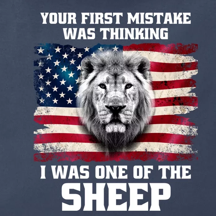 Freedom Patriot Your First Mistake Was Thinking I Was One Of The Sheep Zip Tote Bag