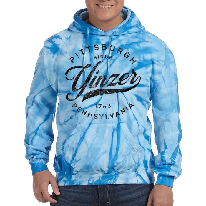 Funny Pittsburgh Yinzer Pennsylvania Steel City Home Yinz Tie Dye Hoodie