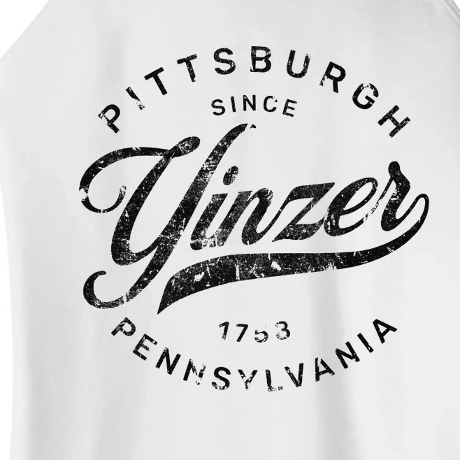 Funny Pittsburgh Yinzer Pennsylvania Steel City Home Yinz Women’s Perfect Tri Rocker Tank