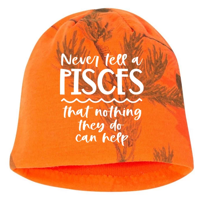 Funny Pisces Zodiac Birthday Trait Astrology Horoscope Gift Kati - Camo Knit Beanie