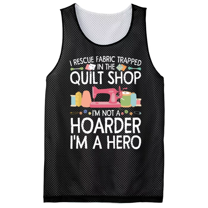 Funny Quilting Art For Men Women Stitch Sewer Quilt Quilter Mesh Reversible Basketball Jersey Tank