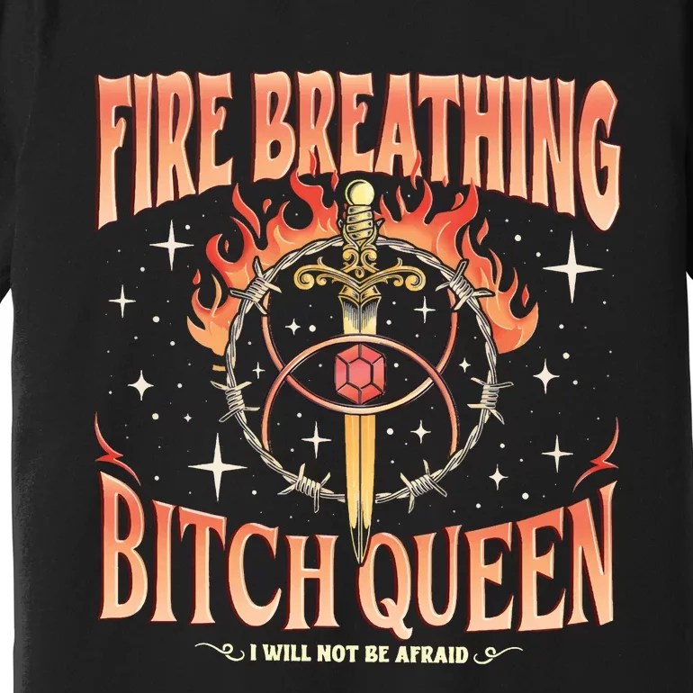 Fireheart Queen Aelin Throne Of Glass Premium T-Shirt