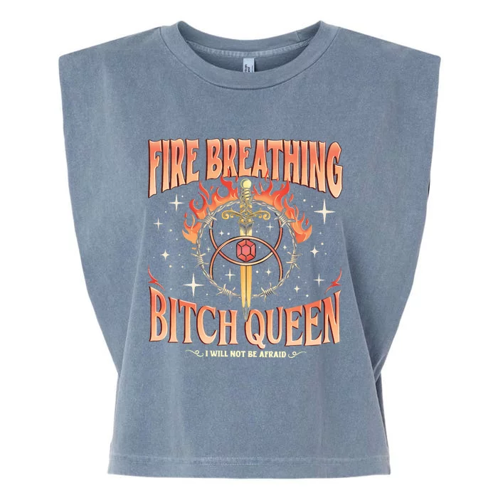 Fireheart Queen Aelin Throne Of Glass Garment-Dyed Women's Muscle Tee