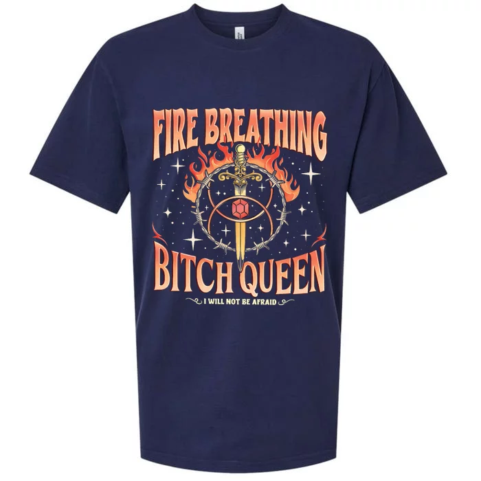 Fireheart Queen Aelin Throne Of Glass Sueded Cloud Jersey T-Shirt