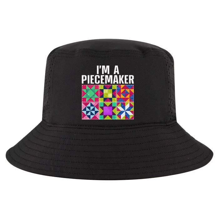 Funny Quilting Art For Quilter Sewer Women Moms Piecemaker Cool Comfort Performance Bucket Hat