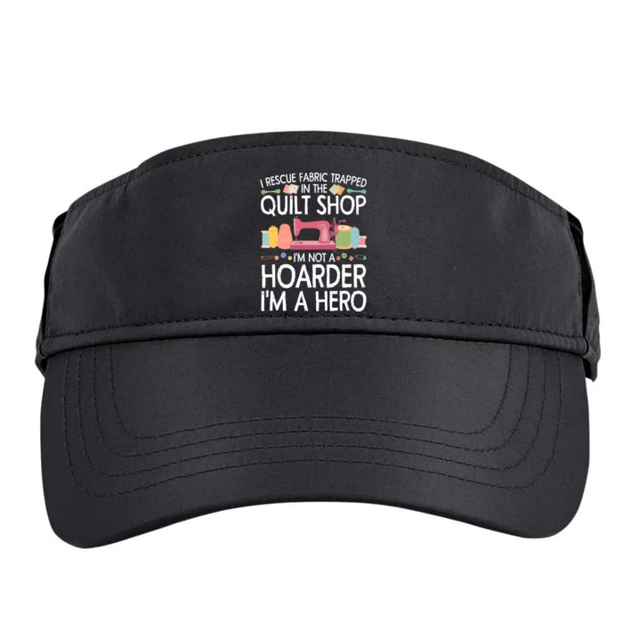 Funny Quilting Art For Men Women Stitch Sewer Quilt Quilter Adult Drive Performance Visor