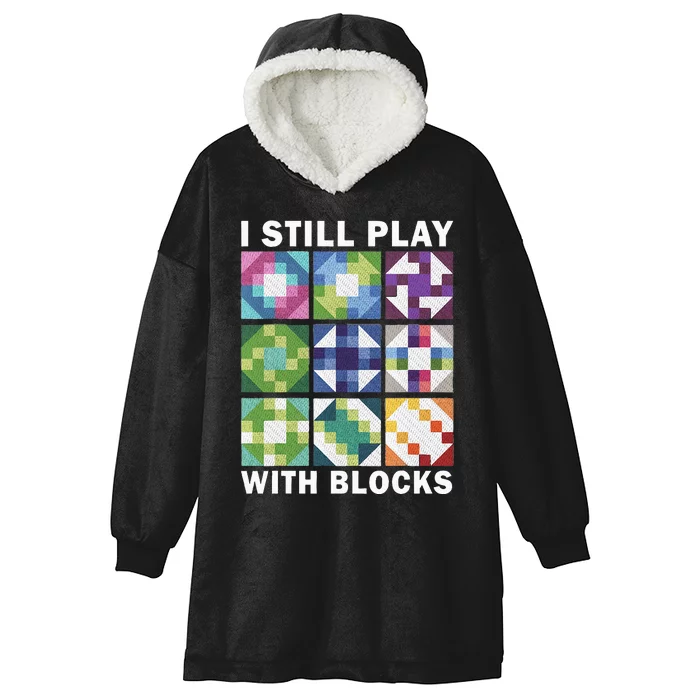 Funny Quilting Art For Women Quilting Sewing Hooded Wearable Blanket