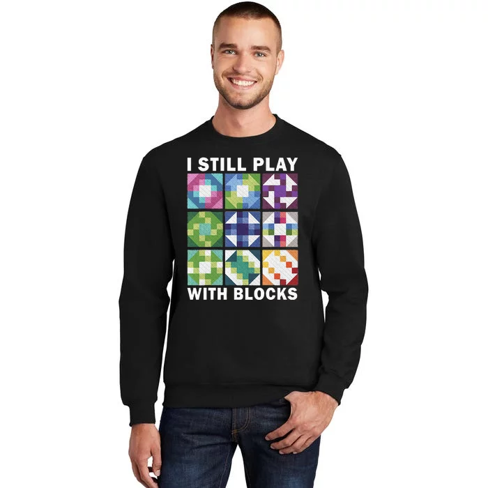 Funny Quilting Art For Women Quilting Sewing Tall Sweatshirt