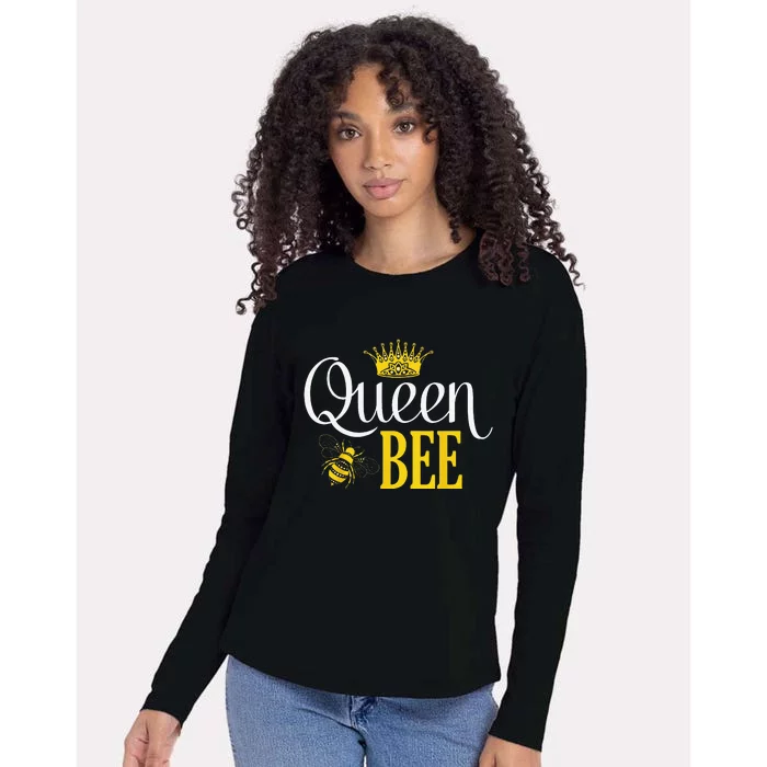 Funny Queen Bee Halloween Costume For Bee Keeper Womens Cotton Relaxed Long Sleeve T-Shirt