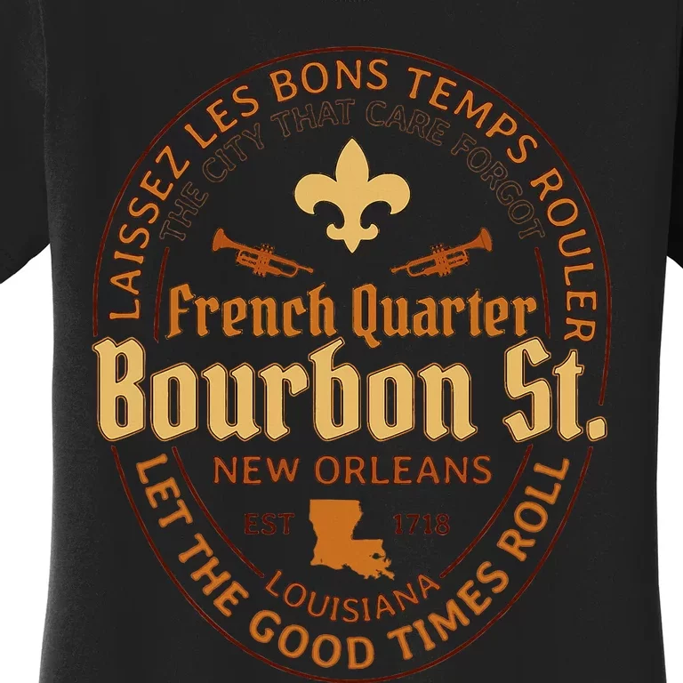 French Quarter Bourbon St New Orleans Souvenir Women's T-Shirt