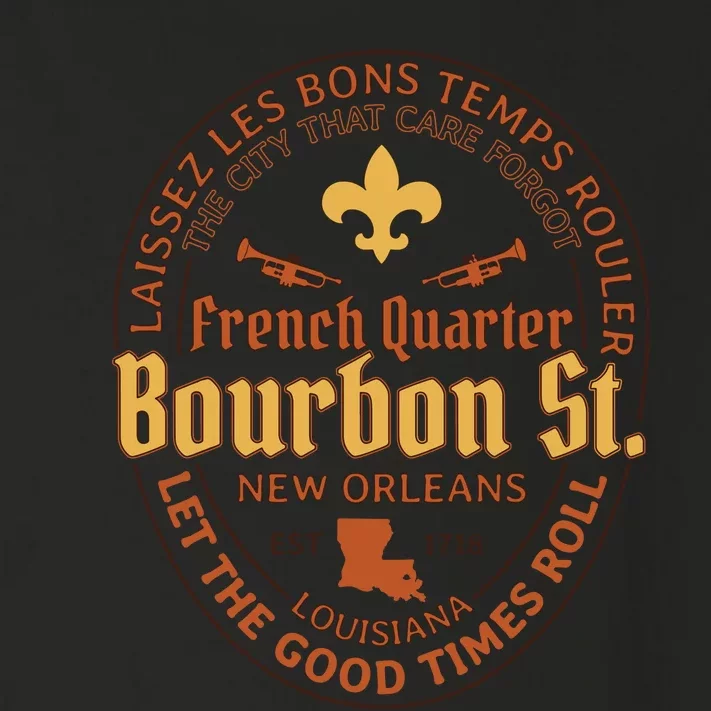 French Quarter Bourbon St New Orleans Souvenir Gift Toddler Long Sleeve Shirt