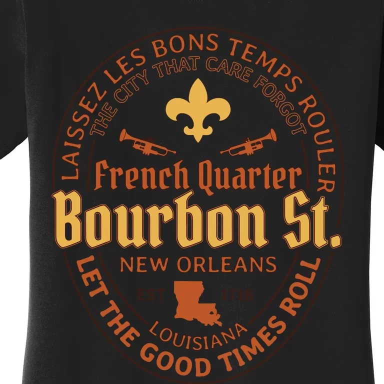 French Quarter Bourbon St New Orleans Souvenir Gift Women's T-Shirt