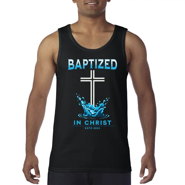 funny quotes Baptism BAPTIZED IN CHRIST Keepsake Tank Top