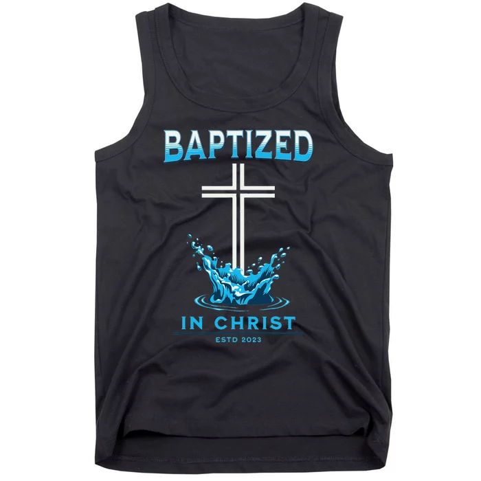 funny quotes Baptism BAPTIZED IN CHRIST Keepsake Tank Top