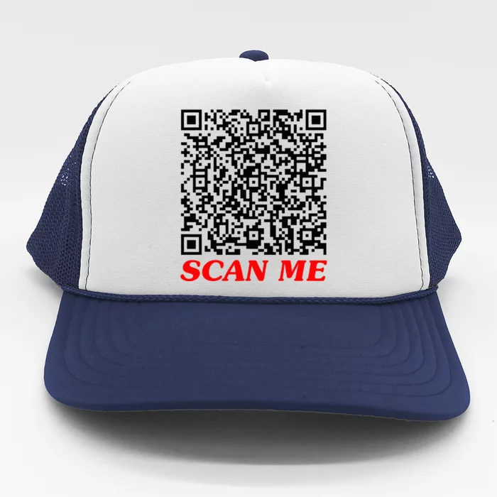 Fuckyou Qr Code Anti Social Sarcastic Trucker Hat