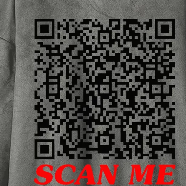 Fuckyou Qr Code Anti Social Sarcastic Hooded Wearable Blanket