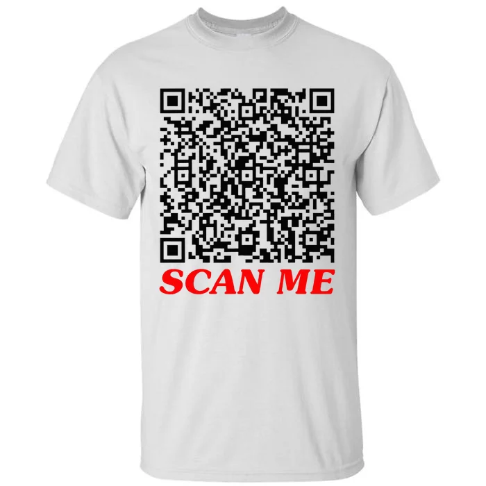 Fuckyou Qr Code Anti Social Sarcastic Tall T-Shirt