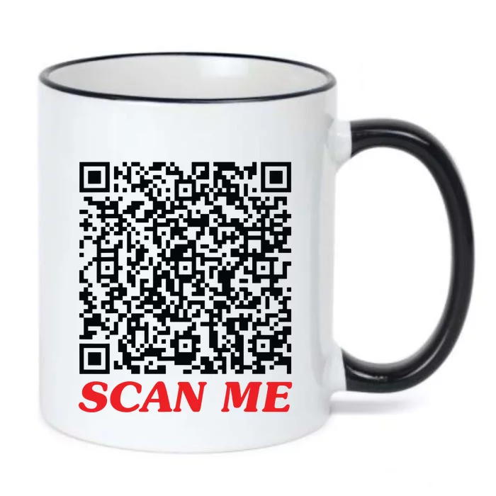 Fuckyou Qr Code Anti Social Sarcastic Funny Black Color Changing Mug