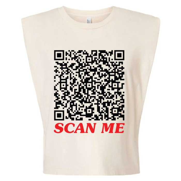 Fuckyou Qr Code Anti Social Sarcastic Funny Garment-Dyed Women's Muscle Tee