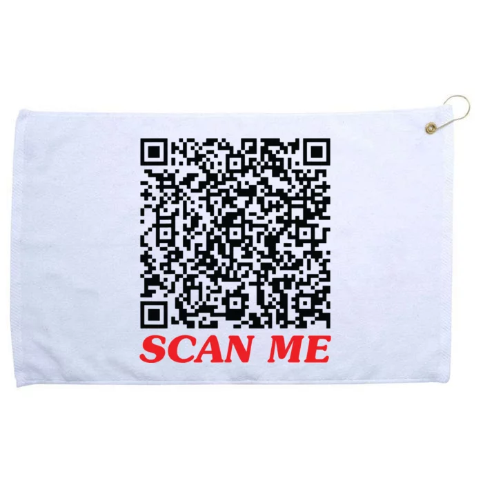 Fuckyou Qr Code Anti Social Sarcastic Funny Grommeted Golf Towel