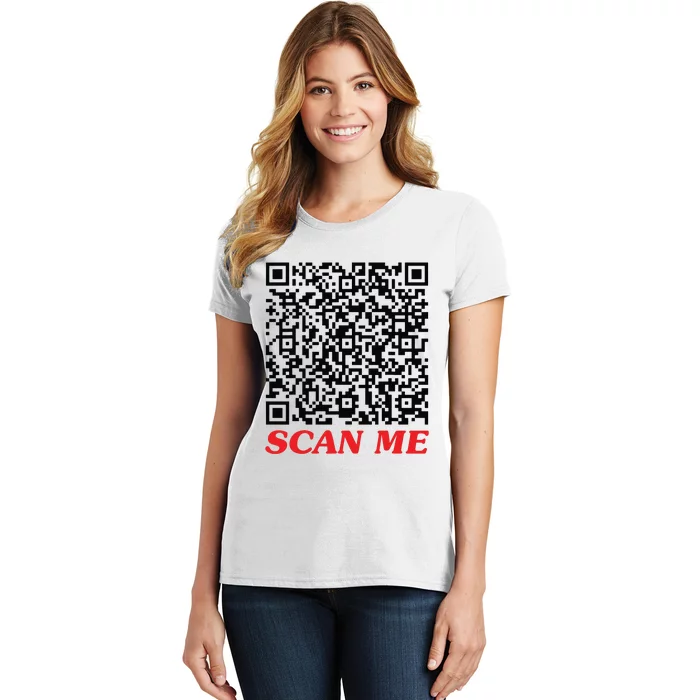 Fuckyou Qr Code Anti Social Sarcastic Funny Women's T-Shirt