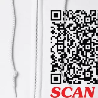 Fuckyou Qr Code Anti Social Sarcastic Funny Full Zip Hoodie