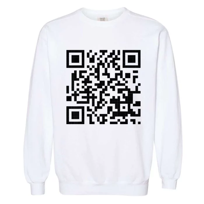 Fuckoff Qr Code Garment-Dyed Sweatshirt