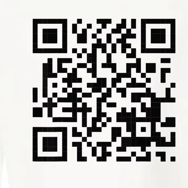 Fuckoff Qr Code Cropped Pullover Crew