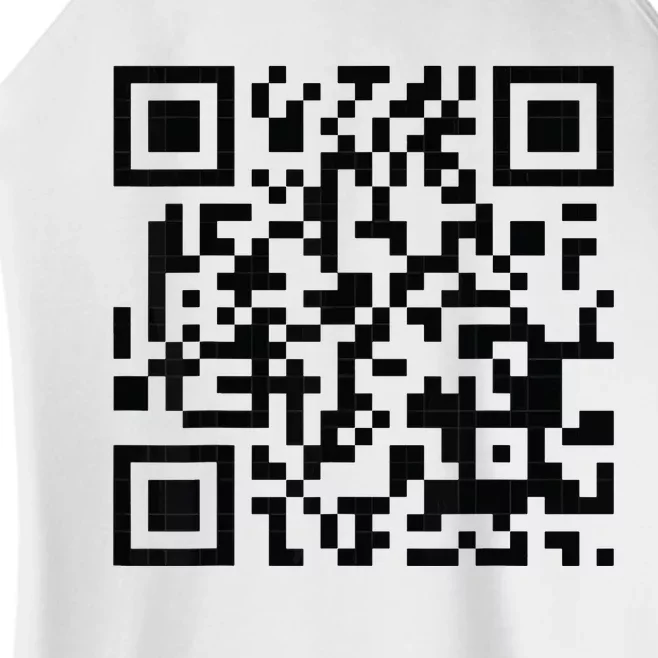 Fuckoff Qr Code Women’s Perfect Tri Rocker Tank