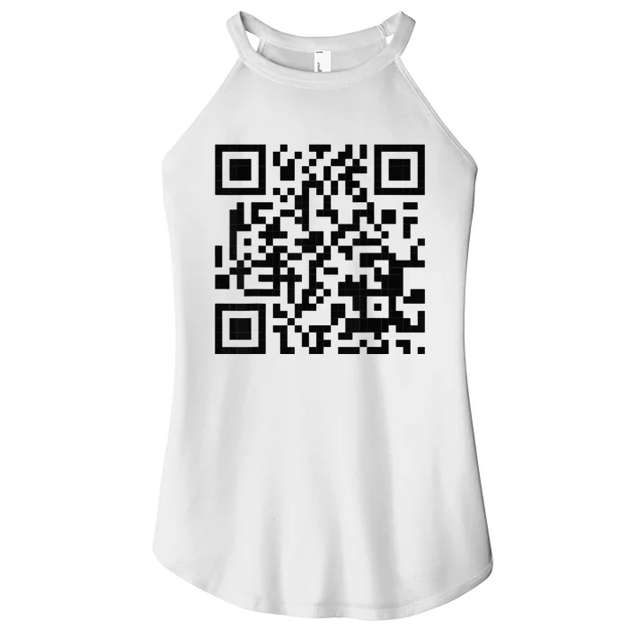 Fuckoff Qr Code Women’s Perfect Tri Rocker Tank