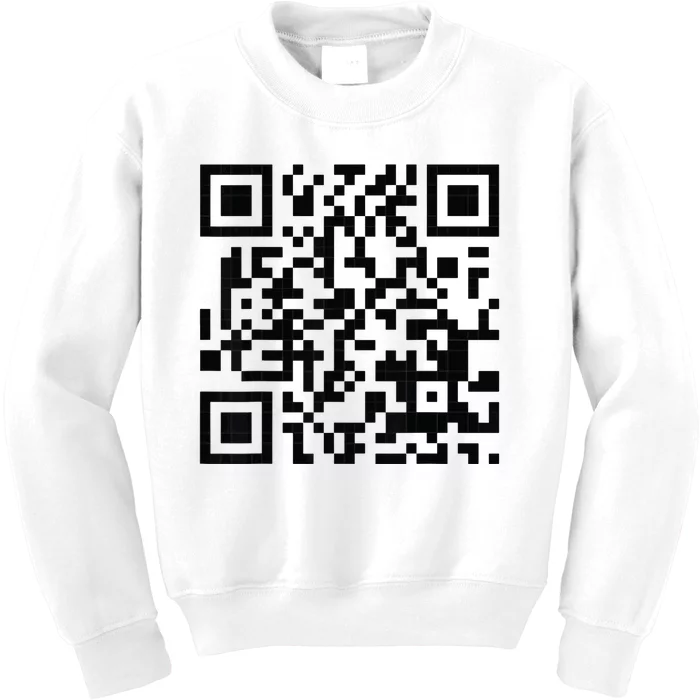 Fuckoff Qr Code Kids Sweatshirt