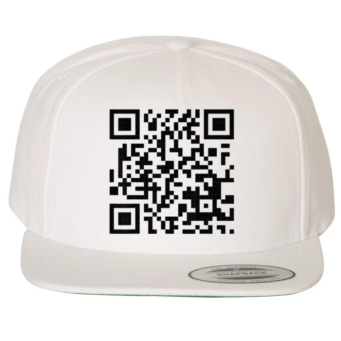 Fuckoff Qr Code Wool Snapback Cap