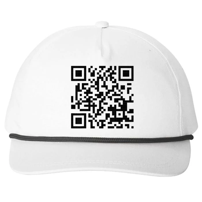 Fuckoff Qr Code Snapback Five-Panel Rope Hat