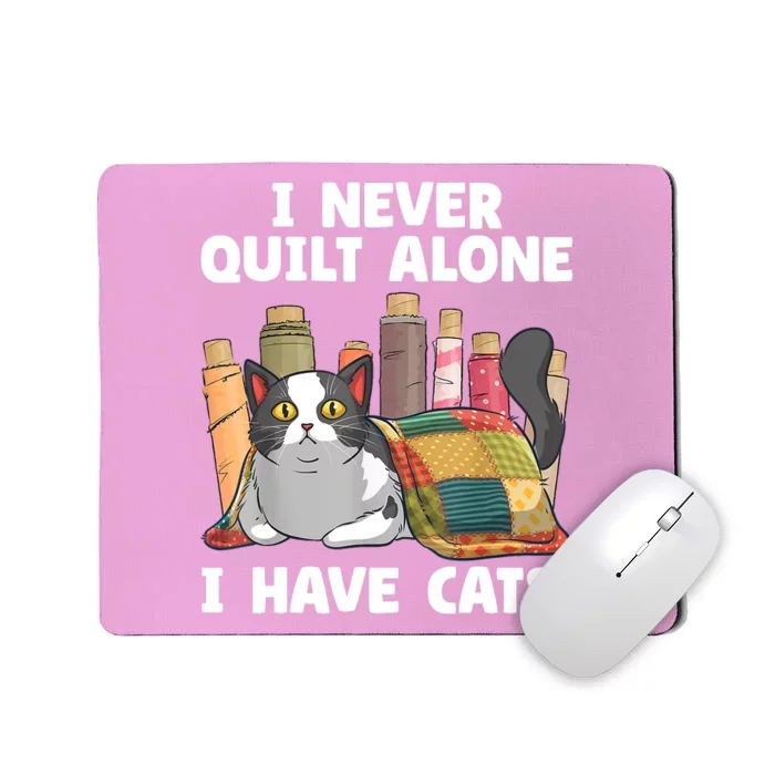 Funny Quilting Cat Quilt Sewing Quilter Mousepad