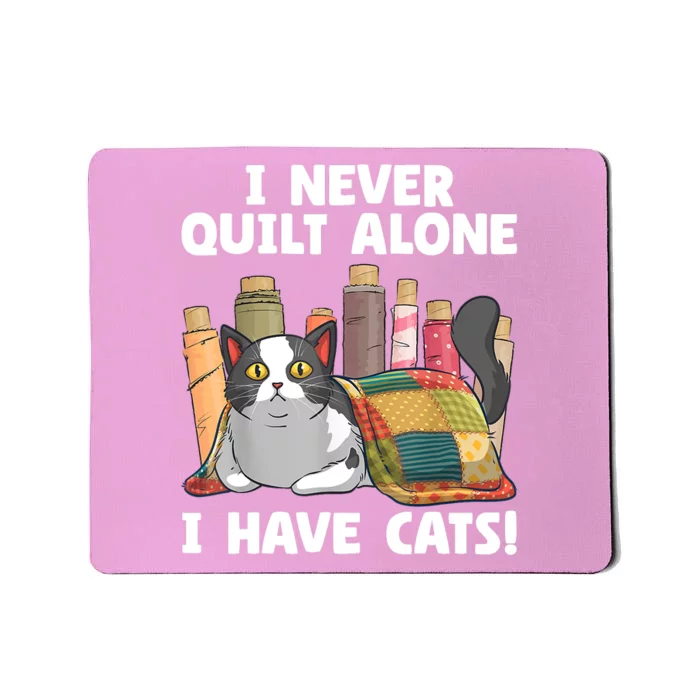 Funny Quilting Cat Quilt Sewing Quilter Mousepad