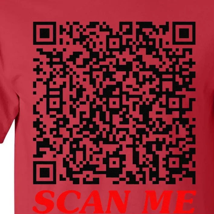 Fuckyou Qr Code Anti Social Sarcastic Funny Tall T-Shirt