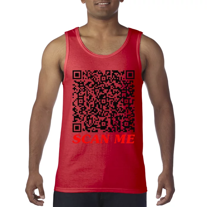 Fuckyou Qr Code Anti Social Sarcastic Funny Tank Top