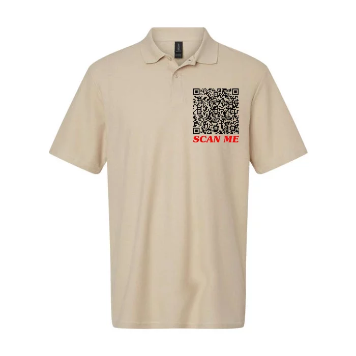 Fuckyou Qr Code Anti Social Sarcastic Funny Softstyle Adult Sport Polo