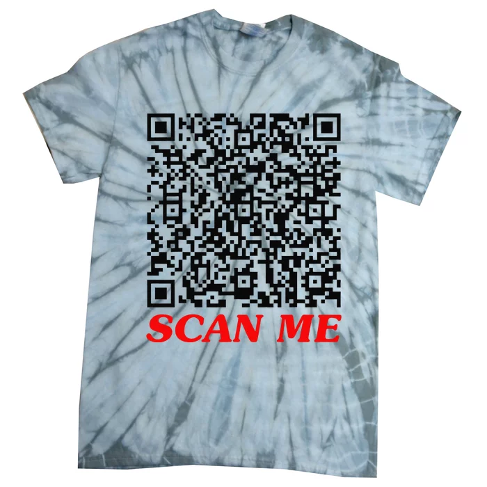 Fuckyou Qr Code Anti Social Sarcastic Funny Tie-Dye T-Shirt