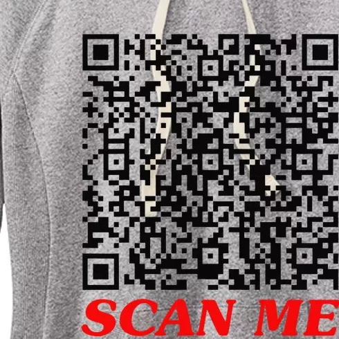 Fuckyou Qr Code Anti Social Sarcastic Funny Women's Fleece Hoodie