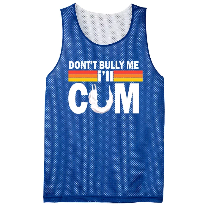 Funny Quote Don't Bully Me I'll Come Mesh Reversible Basketball Jersey Tank