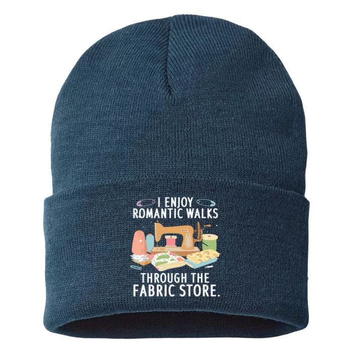 Funny Quilting Design For Men Women Quilter Sewing Quilt Sustainable Knit Beanie