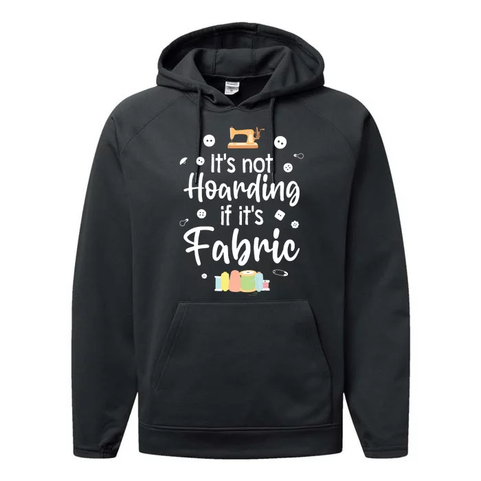 Funny Quilting Design For Women Girl Quilt Quilting Sewing Performance Fleece Hoodie