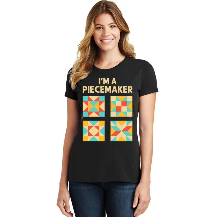 Funny Quilting Designs For Women Quilt Lover Knitting Women's T-Shirt