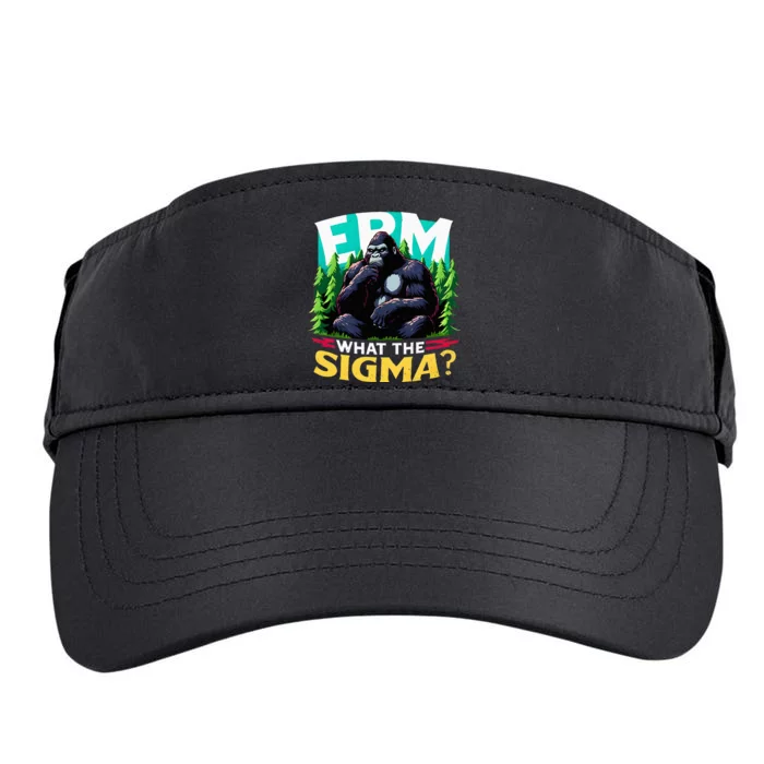 Funny Quote Erm What The Sigma Adult Drive Performance Visor