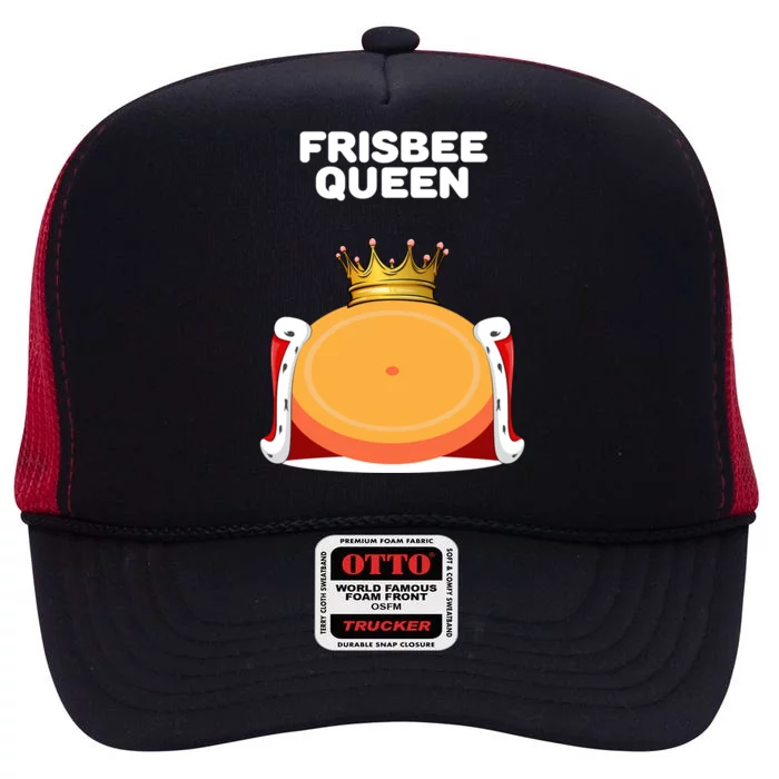 Frisbee Queen Frisbee Gift Frisbee Meaningful Gift High Crown Mesh Trucker Hat