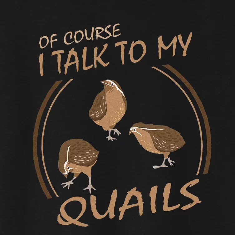 funny Quail funny gift for Quails Famer Women's Crop Top Tee