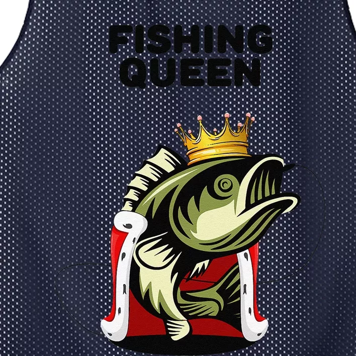 Fishing Queen Fishing Womens Fishing Mesh Reversible Basketball Jersey Tank