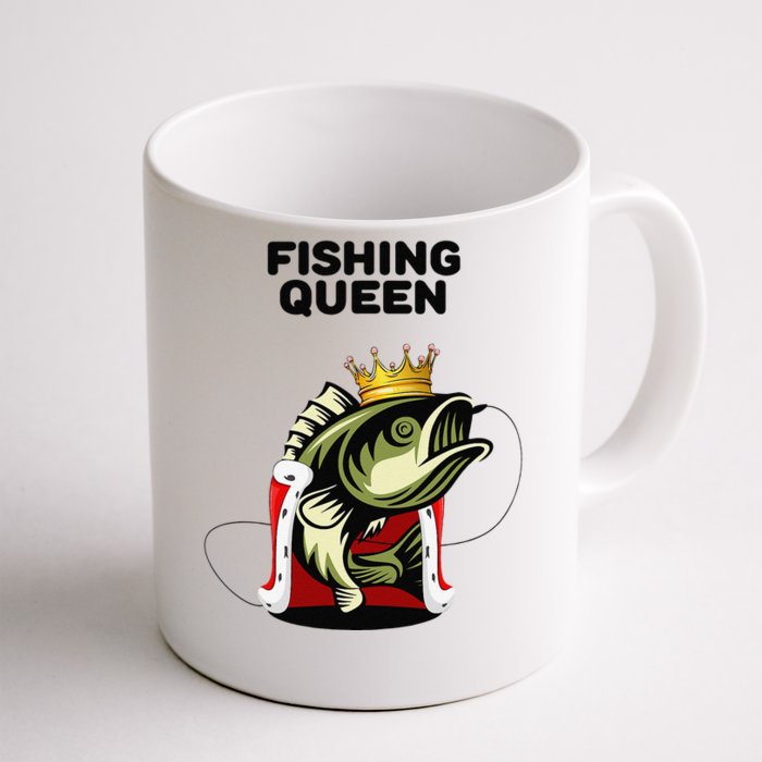 Fishing Queen Fishing Womens Fishing Front & Back Coffee Mug